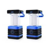 NEW Westinghouse 1000 Lumen Solar Rechargeable LED Portable Lanterns - Blue