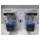 NEW Westinghouse 1000 Lumen Solar Rechargeable LED Portable Lanterns - Blue