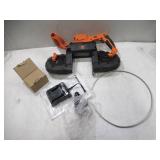 WEN 20496 20V Max 5-Inch Variable Speed Cordless Portable Metal Band Saw with 5.0 Ah Lithium Ion Battery and Charger