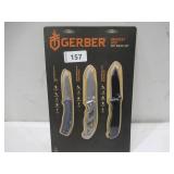 NEW Gerber Gear Greatest Hits Gift Set 3-piece Knife Set