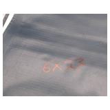 6′ x 23′ 9 oz. Black Vinyl Tarp w/ Advertisement – Reused Billboard – 9 mil Heavyweight Duty - A Grade