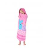 NEW Kids Character 100% Cotton Hooded Towel With Hand Pockets - Peeps