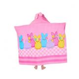 NEW Kids Character 100% Cotton Hooded Towel With Hand Pockets - Peeps