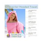 NEW Kids Character 100% Cotton Hooded Towel With Hand Pockets - Peeps