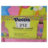 NEW Kids Character 100% Cotton Hooded Towel With Hand Pockets - Peeps