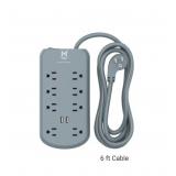 NEW Member’s Mark 6-ft. Surge Protectors w/ 2 USB ports, 2-pk.