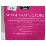 NEW Member’s Mark 6-ft. Surge Protectors w/ 2 USB ports, 2-pk.