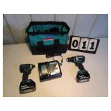 Makita 2 Pc Combo Driver-Drill Kit, Cordless