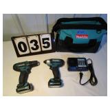Makita 12 Volt 2 Pc Tool Kit