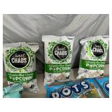 Assorted Candy, Popcorn, Cotton Candy, Sour Jacks, Dots