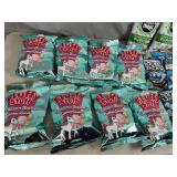 Assorted Candy, Popcorn, Cotton Candy, Sour Jacks, Dots