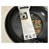 New 8 inch Ceramic Coated Aluminum Induction Safe Frying Pan