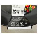 New 11 inch Ceramic Coated Aluminum Induction Safe Frying Pan