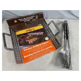 New Stainless Steel Grill Topper, Grill Spatula, Grill Tongs