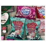 Assorted Candy, Suckers, Blow Pops, Cotton Candy, Andes Mints, and More