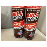 2 New Cans of Horsepower Bull Shot Carpet Spot and Stain Remover