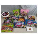 Assorted Candy, Dubble Bubble, Cry Baby Sour Mix, and More