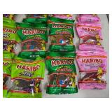 Assorted Haribo Gummy Candy, Sour Hearts, Snakes, and More