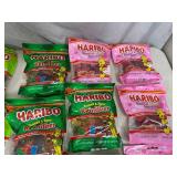 Assorted Haribo Gummy Candy, Sour Hearts, Snakes, and More