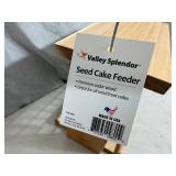 New Valley Splendor Cedar Suet Cake Bird Feeder