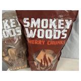 2 New Bags of Smokey Woods Cherry and Oak Grilling BBQ Wood