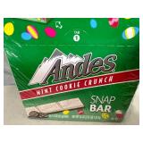 New Case of 24 Andes Mint Cookie Crunch Snap Bars