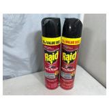 2 New Large Cans of Raid Ant / Roach Killer
