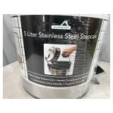 New 5 Liter Stainless Steel Step Trash Can