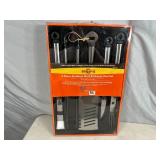 New 5 pc Stainless Steel BBQ Tool Set