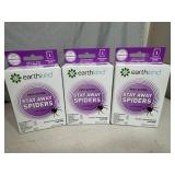 3 New Boxes of Earthkind Stay Away Spider Deterrent Packets