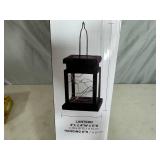 New Alpine Solar Lantern Garden Flag Pole - No Flag Included