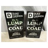 2 New Bars of Duke Cannon Lump of Coal Bar Soap