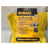 New Dewalt Leather Gloves and Coated Gripper Work Gloves - Size Large