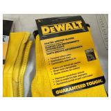 New Dewalt Leather Gloves and Coated Gripper Work Gloves - Size Large
