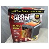 New Handy Heater Pure Warmth Ceramic Space Heater with LED Lights