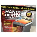 New Handy Heater Pure Warmth Ceramic Space Heater with LED Lights