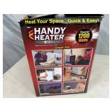 New Handy Heater Pure Warmth Ceramic Space Heater with LED Lights
