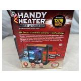 New Handy Heater Pure Warmth Ceramic Space Heater with LED Lights