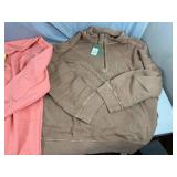 New 2XL Sweatshirt and New 4XL Zip Sweater