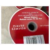 9 New Rolls of Craft / Decorative Wired Ribbon $173 retail