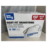 Large Box of 150 Kitchen Size Trash Bags