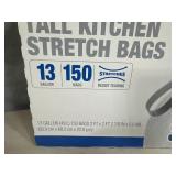 Large Box of 150 Kitchen Size Trash Bags