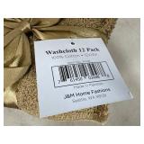 New Pack of 12 Signature Classics Wash Cloths
