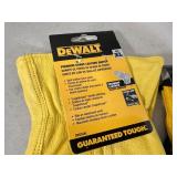 New Dewalt Leather Gloves and Coated Gripper Work Gloves - Size XL