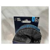 3 New Pairs of Copper Fit Arch Support Sport Socks - Ankle Length
