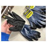 5 New Pairs of True Grip Water Resistant Work Gloves - Size XL