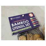 New Bamboo Utensil Set, Mortar and Pestle, Salad Hands
