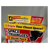 New Pack of 18 Ruby Space Triangles For Closet Organization