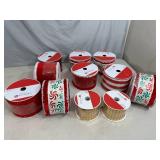 11 New Rolls of Craft / Decorative Wired Ribbon $166 retail
