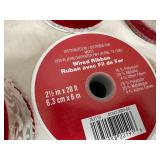 11 New Rolls of Craft / Decorative Wired Ribbon $166 retail